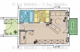 Wohnung kaufen in 98529 Suhl, Suhl - BIGKs: Albrechts:1 12 Zimmer-Wohnung mit Einbauküche,Balkon (-;)