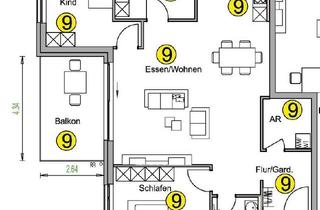 Wohnung kaufen in Schlotfeld, 74597 Stimpfach, Neubauwohnung 4 Zimmer mit großem Balkon, ideal für Familien