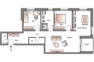 Wohnung kaufen in Lorestraße, 91550 Dinkelsbühl, 3,5 Zimmer-Wohnung mit Gartenterrasse im Erdgeschoss