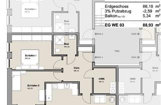 Wohnung mieten in Heidkampstraße 16, 49549 Ladbergen, Heidkampstraße, Ladbergen - Neubau - 3-Zimmer-Wohnungen zu mieten