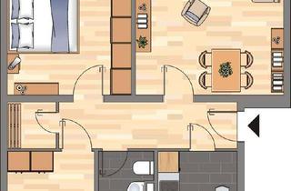 Wohnung mieten in Popenser Straße 59, 26603 Aurich, Renovierte 2-Zimmerwohnung inkl. Balkon. Vermietung ohne Bodenbelag!!!