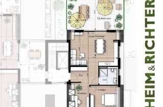 Wohnung kaufen in Georg-Klink-Straße 6+8, 64572 Büttelborn, Seniorengerechtes Wohnen in Worfelden, Dachgeschosswohnung Nr. 10 mit Dachterrasse