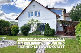 Doppelhaushälfte kaufen in 71573 Allmersbach, Familienidyll: Doppelhaushälfte mit Einliegerwohnung und eigener Autowerkstatt