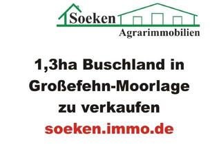 Grundstück zu kaufen in 26629 Großefehn, Buschgrundstück in Moorlage zu verkaufen HF2308a