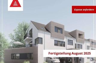 Penthouse kaufen in 76698 Ubstadt-Weiher, luftige Penthousewohnung mit bis 3,4 Meter Raumhöhe. Auf großem Grund mit grüner Gemeinschaftsfläche