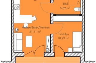 Wohnung kaufen in Unterer Markt, 94535 Eging am See, Wohnung 02 Betreutes Wohnen - Eging am See