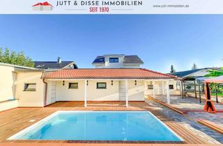 Villa kaufen in 76461 Muggensturm, Villa mit Pool, Klimaanlage, 2 Doppelgaragen, Fotovoltaik, Solar u. Stromspeicher in Muggensturm