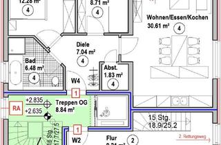 Wohnung kaufen in 66693 Mettlach, Neubau 3-Zi Eigentumswohnung Nr. 4 mit 71,36m² im 1.OG in Mettlach-Keuchingen