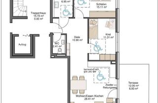 Wohnung kaufen in Uhlandstrasse 35, 73249 Wernau, 3 Zimmerwohnung mit Terrasse inkl. 36m² Garten in schöner Aussichtslage * provisionsfrei *