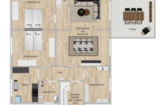 Wohnung mieten in 26180 Rastede, 4ZKB Erdgeschosswohnung in ruhigem (Alt-)Rasteder Wohngebiet. Partykeller/Garage/Küche