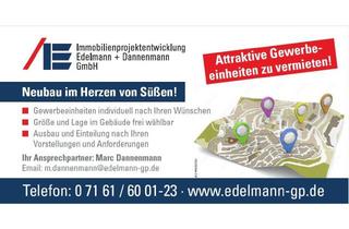 Gewerbeimmobilie kaufen in 73079 Süßen, Kapitalanleger aufgepasst! Neubau-Gewerbeeinheit mit 1A-Mieter im Zentrum von Süßen!