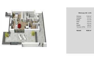 Wohnung mieten in Goldregenstraße 23, 45770 Marl, Barrierearme Wohnung mit großer Dachterrasse