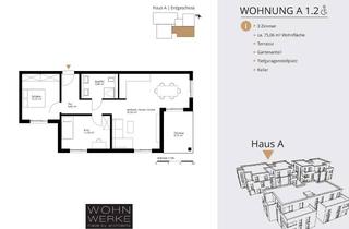 Wohnung kaufen in 73660 Urbach, Whg A 1.2. - 3 Zimmer - Erdgeschoss mit Süd-Terrasse und ca. 120 m² Gartenanteil - barrierefrei