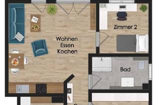 Wohnung kaufen in 27419 Klein Meckelsen, Klein Meckelsen - NEUBAU 3-ZIMMER-ERDGESCHOSSWOHNUNG IN ZENTRALER LAGE