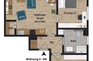 Wohnung kaufen in 27419 Klein Meckelsen, Klein Meckelsen - NEUBAU 3-ZIMMER-DACHGESCHOSSWOHNUNG IN ZENTRALER LAGE