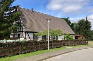 Haus kaufen in 17168 Groß Wüstenfelde, Wohnhaus mit Fachwerk - Traumgrundstück mit ca. 10.500 m² - Einbauküche - Kaminofen - Carport....