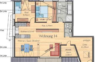 Wohnung kaufen in Mühlstraße 1, 71083 Herrenberg, Herrenberg - Wundervolle 3,5 Zi. Dachgeschosswohnung mit optimaler Nutzung