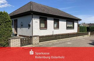 Haus kaufen in 27729 Hambergen, Hambergen-Spreddig: Kleiner 4-Zi-Bungalow mit traumhaften Grundstück