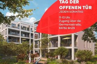 Wohnung kaufen in Am Schrankenbuckel 16, 68782 Brühl, Brühl - Mit eigenem Gartenbereich, ideal für Familien: Traumhafte 3-Zimmer-Wohnung in bester Lage