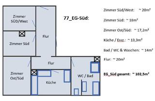 Wohnung mieten in Albstr. 77, 72296 Schopfloch, 3,5-Zimmer-Wohnung in Schopfloch - Oberiflingen, ideal für Wohngemeinschaft mit Küchen- & Badmöbeln