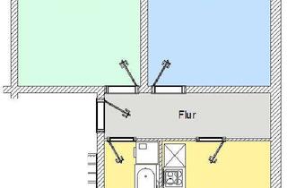 Wohnung mieten in Neubau 12, 19205 Roggendorf, kleine kuschlige 2 Raumwohnung