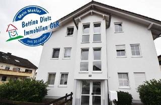 Wohnung kaufen in 64832 Babenhausen, DIETZ: Feine 2-Zimmer-Dachgeschosswohnung mit großem SÜD-WEST Balkon und Einbauküche!