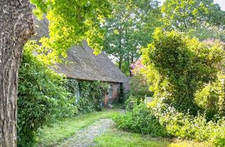 Haus kaufen in 24800 Elsdorf-Westermühlen, Charmante historische Reetdachkate mit großer Ausbaureserve und altem Baumbestand