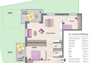 Wohnung kaufen in Talheimer Straße 62, 74223 Flein, 4 Zimmer Wohnung mit 2 Terrassen ,großem Garten,2 WC 's und Abstellraum