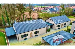 Haus kaufen in 49626 Bippen, Bippen - Moderner Satteldach-Neubaubungalow mit Carport und Geräteraum PROVISIONSFREI!