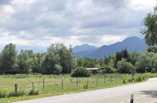 Grundstück zu kaufen in 82441 Ohlstadt, Baugrundstück mit unverbaubarem Blick auf die Zugspitze