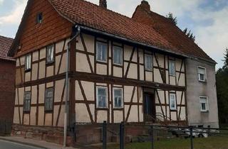 Bauernhaus kaufen in 99837 Dankmarshausen, Werra-Suhl-Tal - Grundstück mit sanierungsbedürftigem Fachwerkhaus