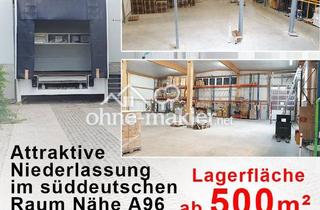 Gewerbeimmobilie mieten in Am Lauerbühl, 88317 Aichstetten, Lagerfläche ab 500m² mit Überladerampe zu vermieten