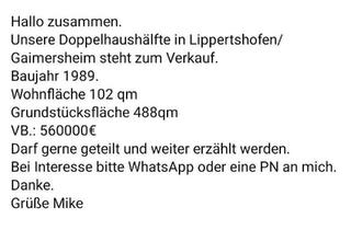 Doppelhaushälfte kaufen in 85080 Gaimersheim, Gaimersheim - Doppelhaushälfte in Lippertshofen Gaimersheim zu verkaufen