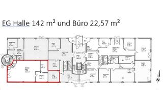 Büro zu mieten in Kleines Feldlein, 74889 Sinsheim, Heiz- und befahrbare 142 m² Lagerhalle mit Büroraum in Sinsheim-Dühren zu vermieten