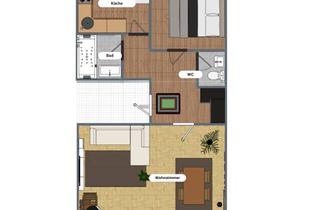 Wohnung mieten in 82140 Olching, Helle 2-Zimmer-Wohnung mit Dachterrasse – frisch saniert!