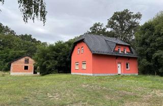 Haus kaufen in 06925 Annaburg, 3,5 ha in absoluter Alleinlage mit EFH-Rohbau und Nebengebäude