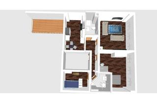 Wohnung mieten in Pölitzstraße 21, 09337 Hohenstein-Ernstthal, Sanierte 3-Raum-Wohnung mit 2 Bädern und Terrasse