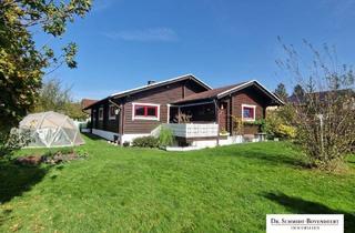 Haus kaufen in 57539 Fürthen, Fürthen - Seltene Gelegenheit - toller skandinavischer Holzblockhaus-Bungalow mit schönem Gartengrundstück!