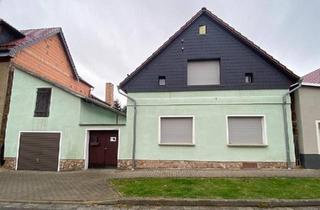 Einfamilienhaus kaufen in 06308 Klostermansfeld, Klostermansfeld - Einfamilienhaus mit Garage und Nebengelass in Klostermansfeld