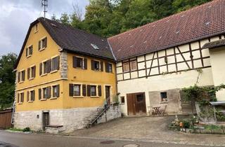 Bauernhaus kaufen in 74592 Kirchberg, Wohnen und Arbeiten in der Natur, Ortsrandlage, zusätzl. Garten, Wiese mögl.