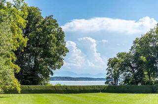 Wohnung kaufen in 82343 Pöcking, Schloss Possenhofen: Hochklassige Gartenwohnung mit Panorama-Seeblick