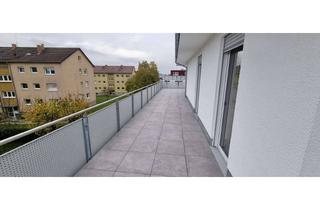 Wohnung mieten in Albrecht-Dürer-Straße 10, 74575 Schrozberg, Stilvolle 4-Zimmer-Wohnung mit gehobener Innenausstattung mit Einbauküche und Dachterrasse