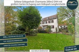 Haus kaufen in Volkspark Jungfernheide, 13629 Siemensstadt, Seltene Gelegenheit: Charmante 200m2 DHH mit großem Garten...