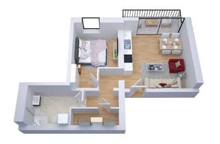 Wohnung mieten in Im Zwengel, 55442 Stromberg, Kernsanierte 2-Zimmer-Wohnung in Stromberg - Erstbezug ab 1.12.