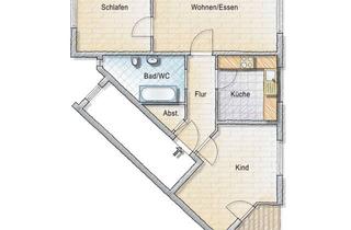 Wohnung mieten in Tuchmacherstraße, 39240 Calbe, Freundliche und gepflegte 3-Zimmer-Wohnung mit Balkon in Calbe (Saale)