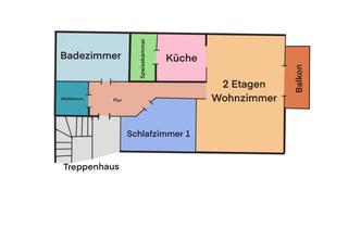 Wohnung mieten in Bergstraße, 74405 Gaildorf, Helle 2 Etagen 5,5-Zimmer-Dachgeschosswohnung mit Balkon