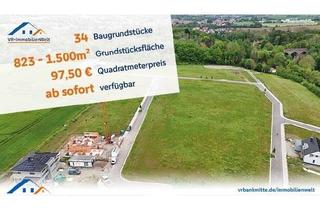 Grundstück zu kaufen in 37351 Dingelstädt, Willkommen daheim! Neues Wohngebiet mit schönen Grundstücken von 823-1.517 m², sofort verfügbar!