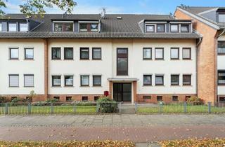 Wohnung kaufen in 28717 Burgdamm, Bremen-Burgdamm: Hübsche 3-Zimmer-Eigentumswohnung im Dachgeschoss mit Balkon in zentraler Lage