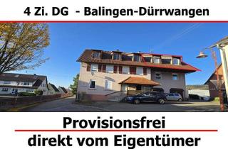 Wohnung kaufen in Ottmarsheimer Str., 72336 Balingen, Provisionsfrei - renovierte 4 Zimmer DG-Wohnung in Balingen-Dürrwangen