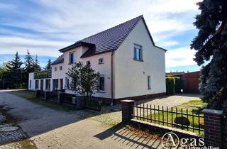 Haus kaufen in 15328 Küstriner Vorland, Bezugsfreies Wohnhaus mit beheizter Werkstatt, Lagerhalle, Doppelgarage und Wintergarten